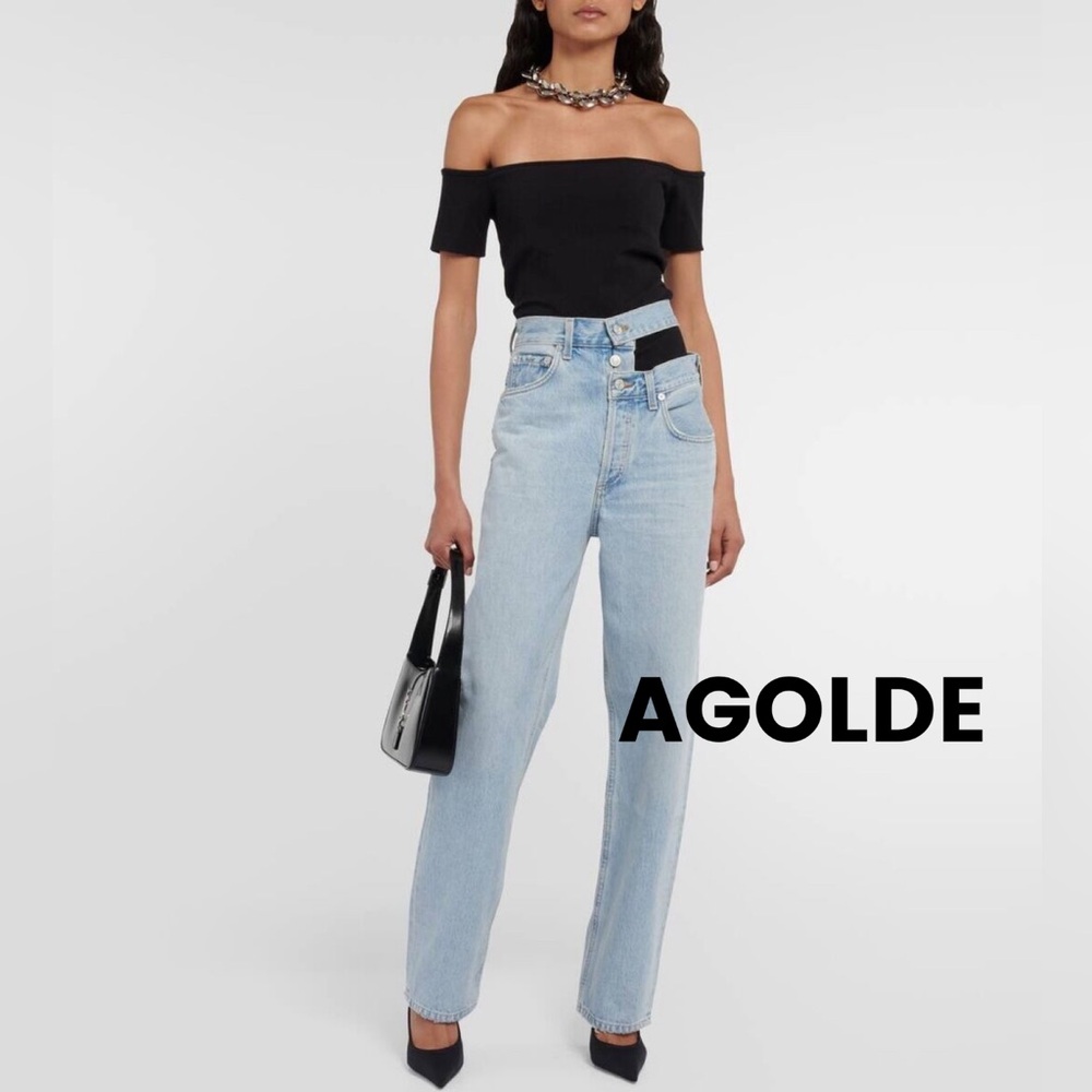 Agolde Broken Waistband Jeans, Sz 28